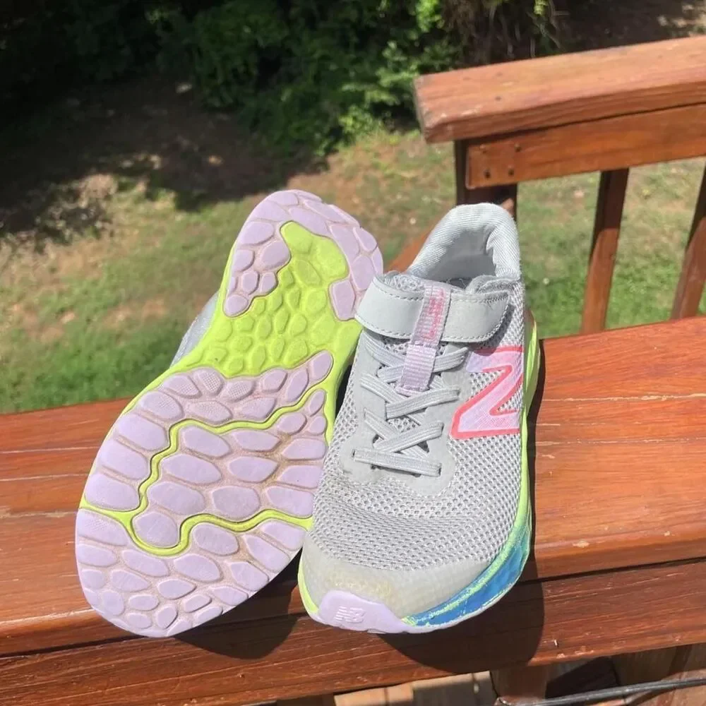 New Balance Youth 13fresh Foam Easy On Colorful Sneakers